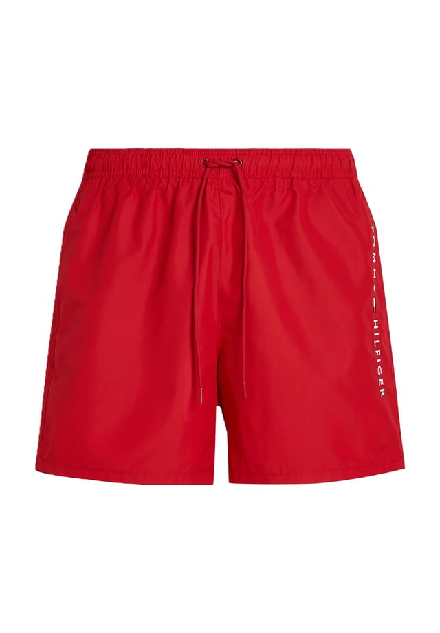 

Оригинальные шорты для плавания со шнурком Tommy Hilfiger, красный