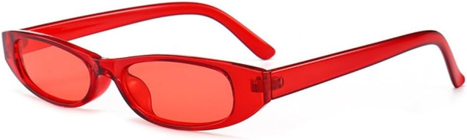 

Популярные маленькие узкие солнцезащитные очки «кошачий глаз» для женщин и мужчин, черные с красными линзами, ретро, ​​миниатюрные прямоугольные, конфетные MTZJH, Clear Red