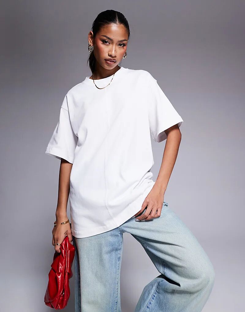 

Футболка бойфренда премиум-класса белого цвета River Island