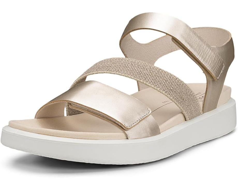 Сандалии ECCO Flowt 2 Band, цвет Pure White Gold