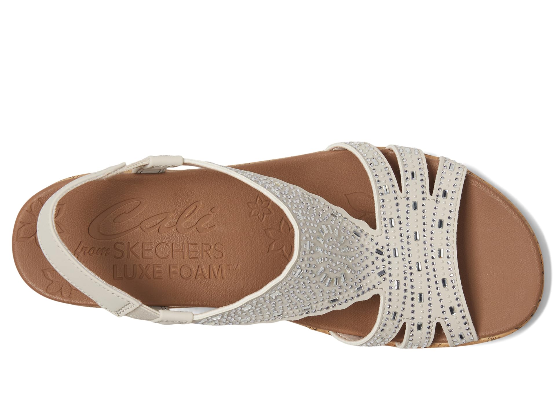 Туфли SKECHERS Beverlee - Dazzling Charm, Off White — фото 2