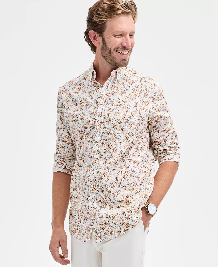 

Длинная рубашка из поплина Club Room, слоновая кость/кремовый