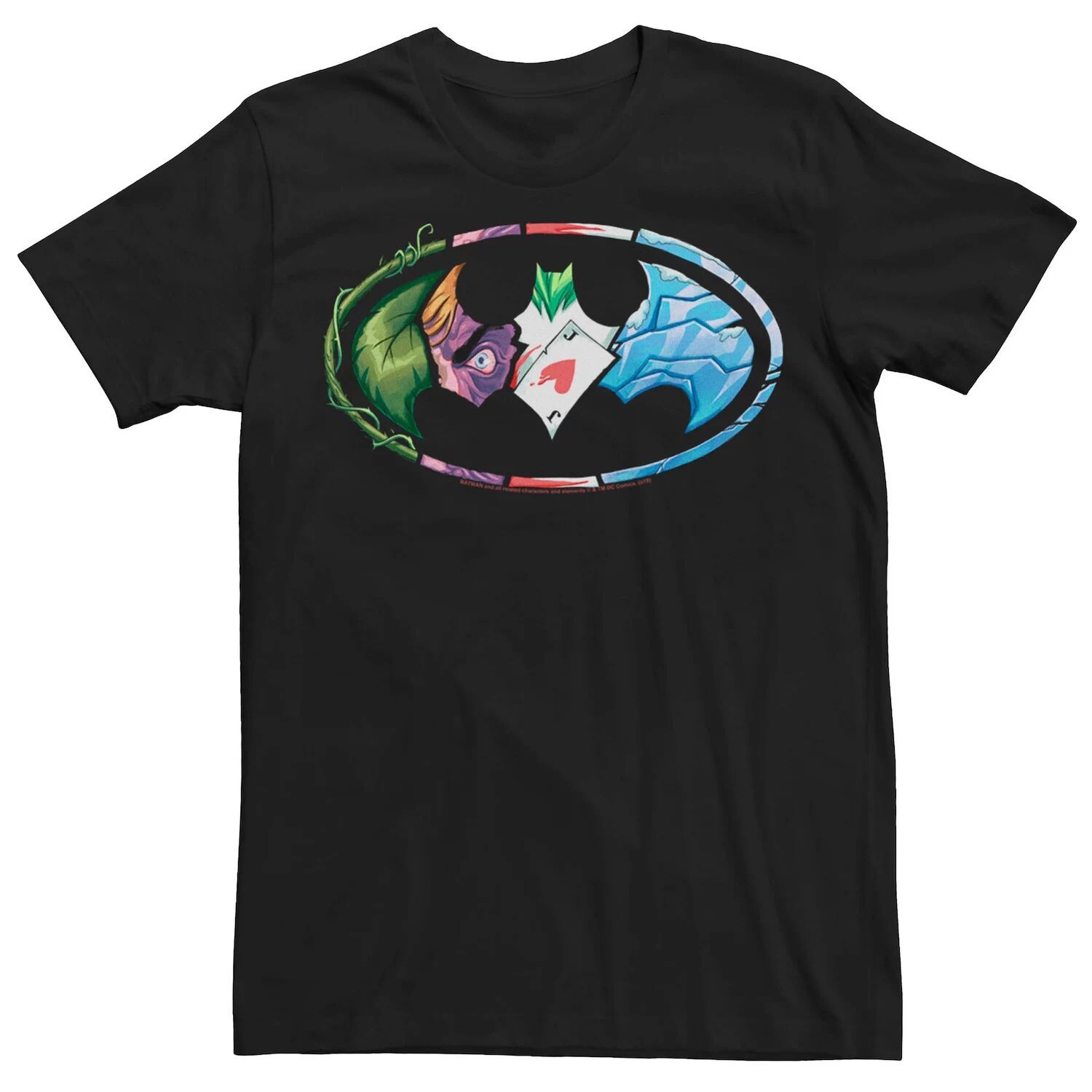 

Мужская футболка с логотипом Batman и Villian Mashup DC Comics