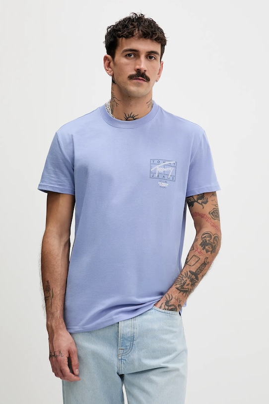 

Хлопковая футболка Tommy Jeans, синий