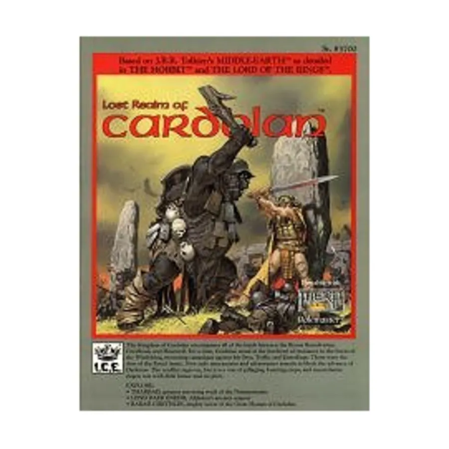 

Lost Realm of Cardolan, Middle-Earth Role Playing (MERP) (1st Edition) - Campaign Books, мягкая обложка