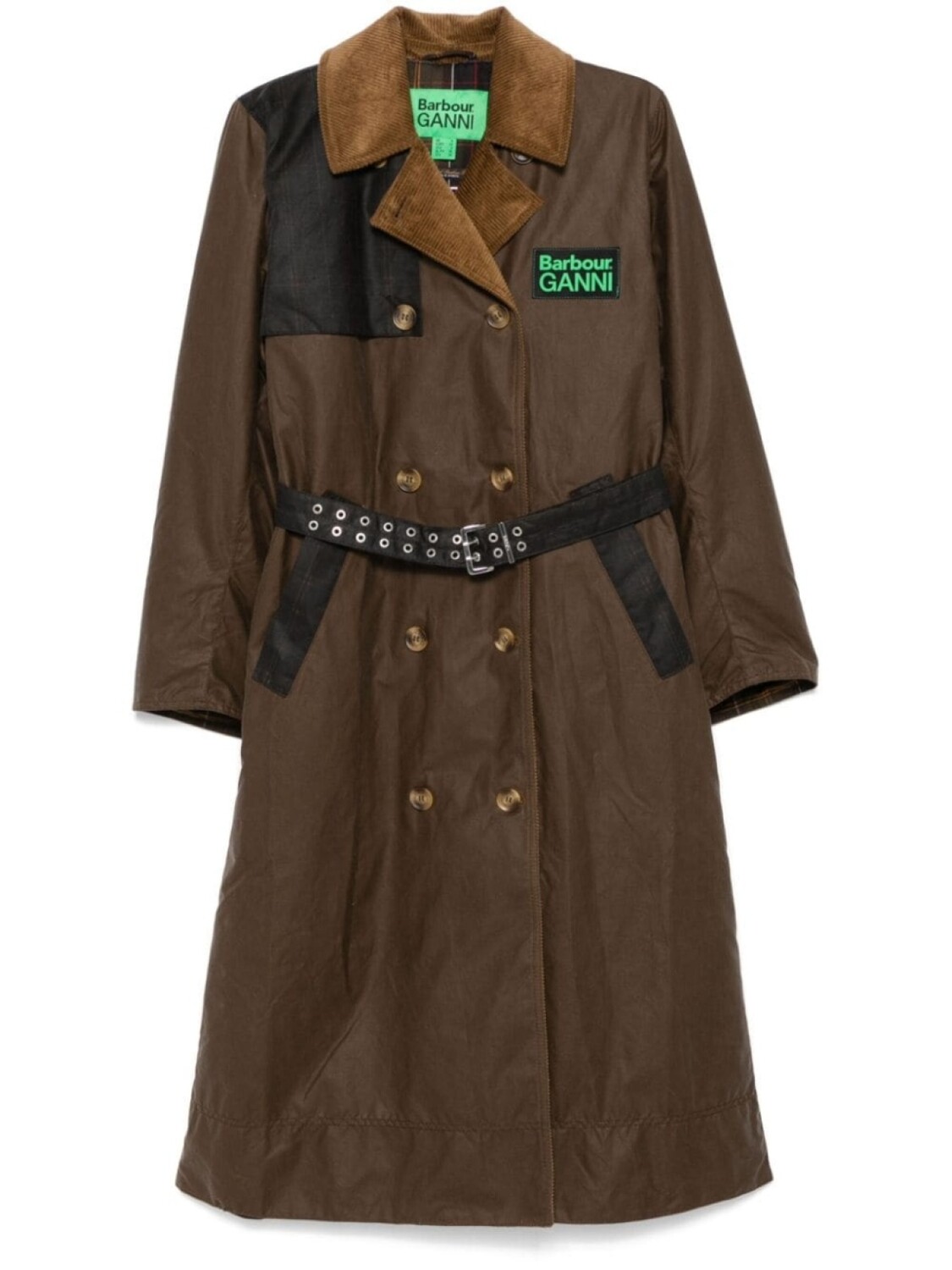 

Вощеный тренч Barbour, коричневый