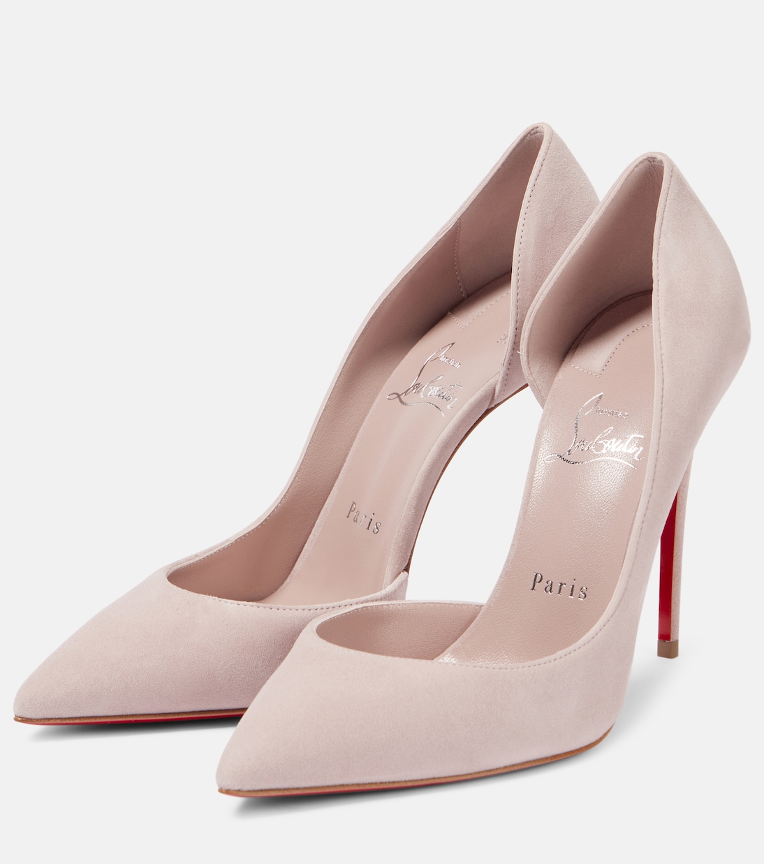 Ириза 100 замшевые лодочки Christian Louboutin, Vintage Rose / Lin Vintage Rose — фото 4