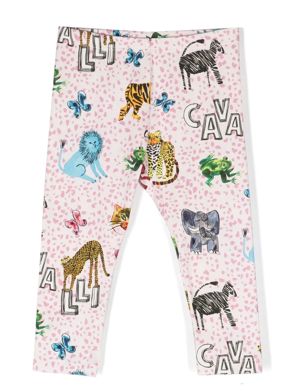 

Леггинсы с графичным принтом Roberto Cavalli Junior, розовый