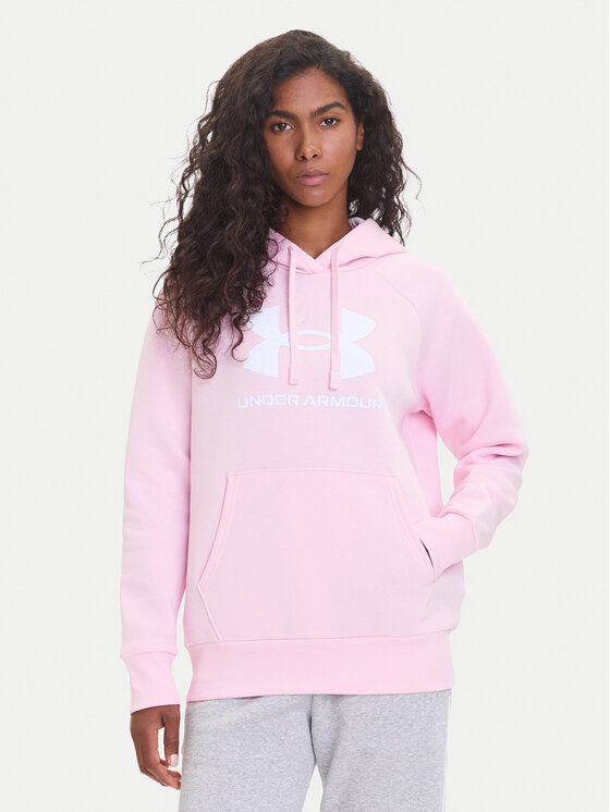 

Свитшот loose fit Ua Rival Fleece Big Logo 1379501 Under Armour, розовый