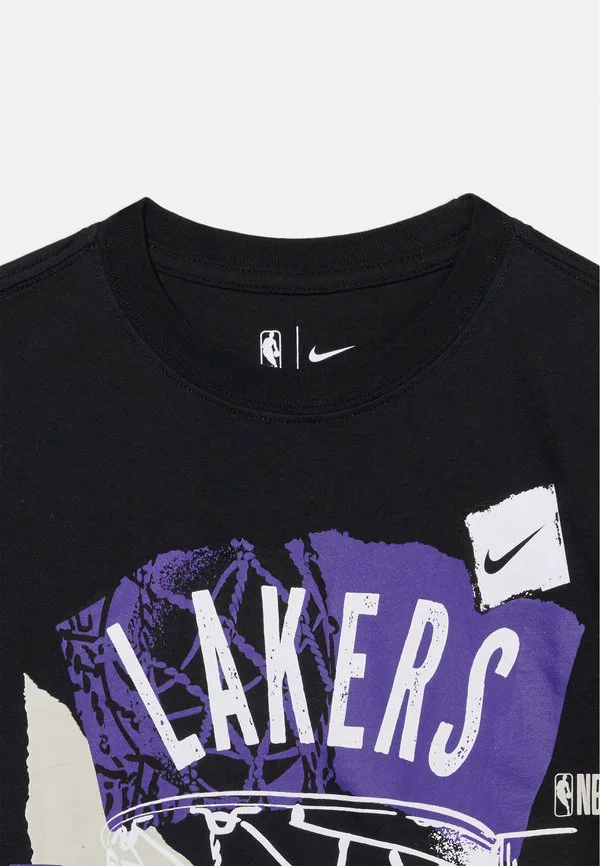 Футболка унисекс с принтом nba los angeles lakers Nike Performance, Black — фото 4