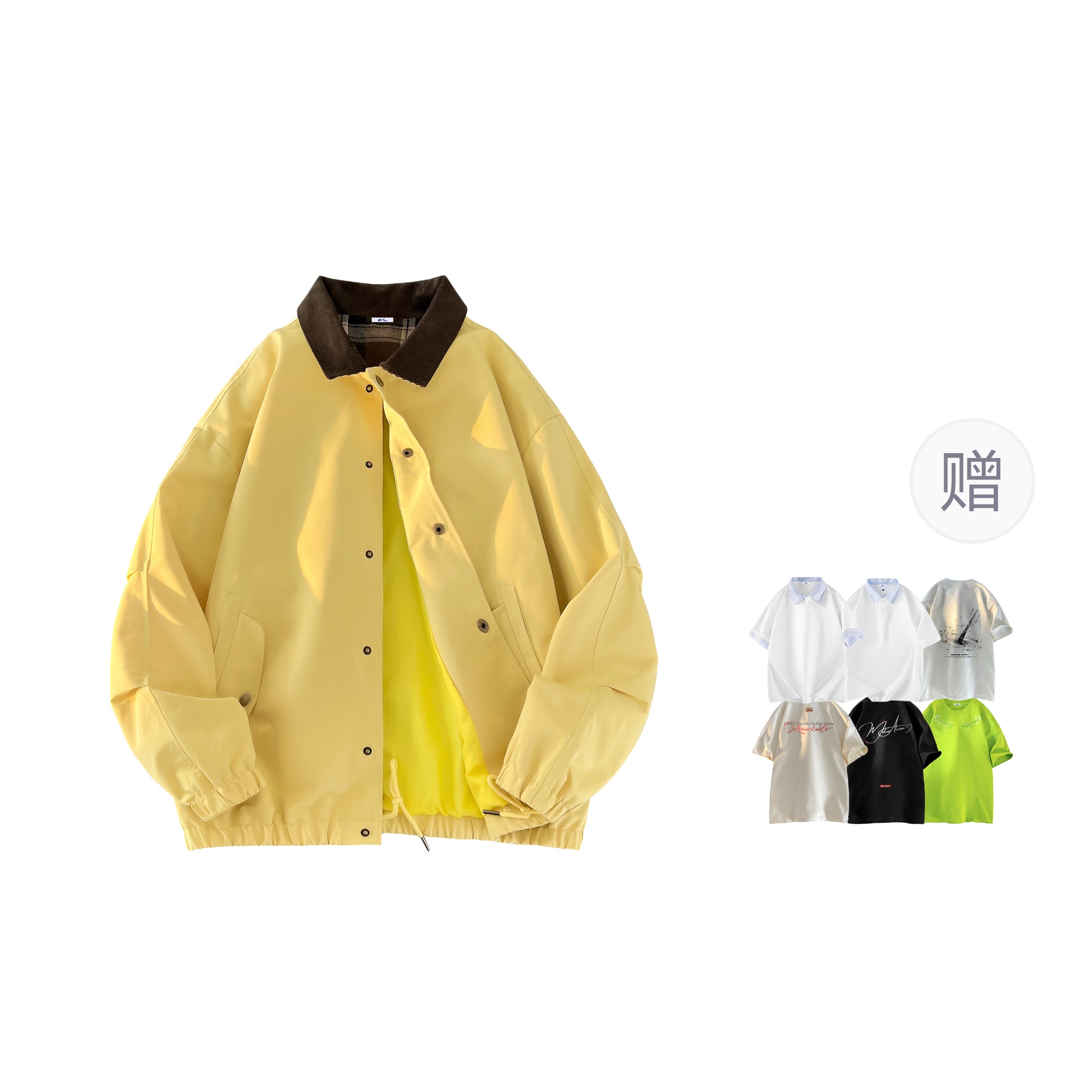 

WARRIOR Куртка Unisex из коллекции Huichao Riding The Wind, Light Yellow[Comes with Cooling Sensation Short-Sleeved T]