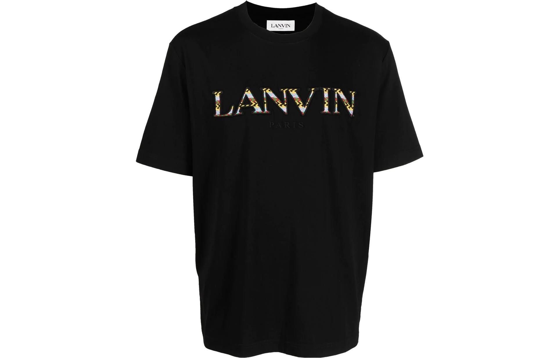 Футболка с вышивкой "Curb" Lanvin, черный — фото 3