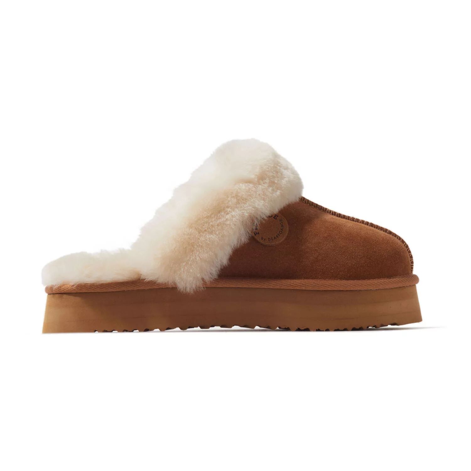 

Женские тапочки из овчины Dearfoams Fireside Melton на платформе Dearfoams