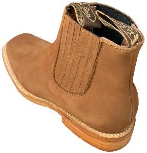 Мужские ботинки Dona Michi Cowboy из кожи, слипоны, на щиколотку, с квадратным носком, Honey — фото 2