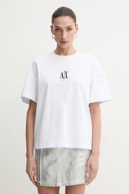 

Хлопковая футболка Armani Exchange, белый