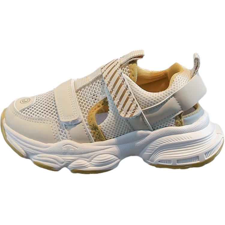 

Антискользящие износостойкие низкие повседневные детские кроссовки для детей 3-7 лет Neon, бежевый