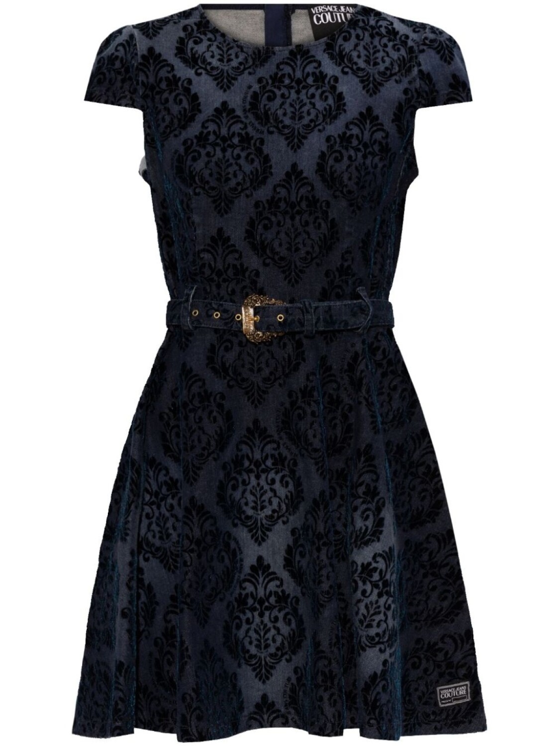

Бархатное платье Versace Jeans Couture, синий