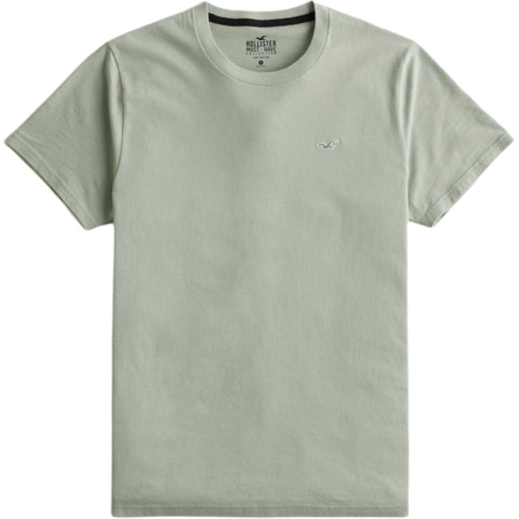 

Hollister Футболка мужская шалфейно-зеленая, Зеленый, Hollister Футболка мужская шалфейно-зеленая