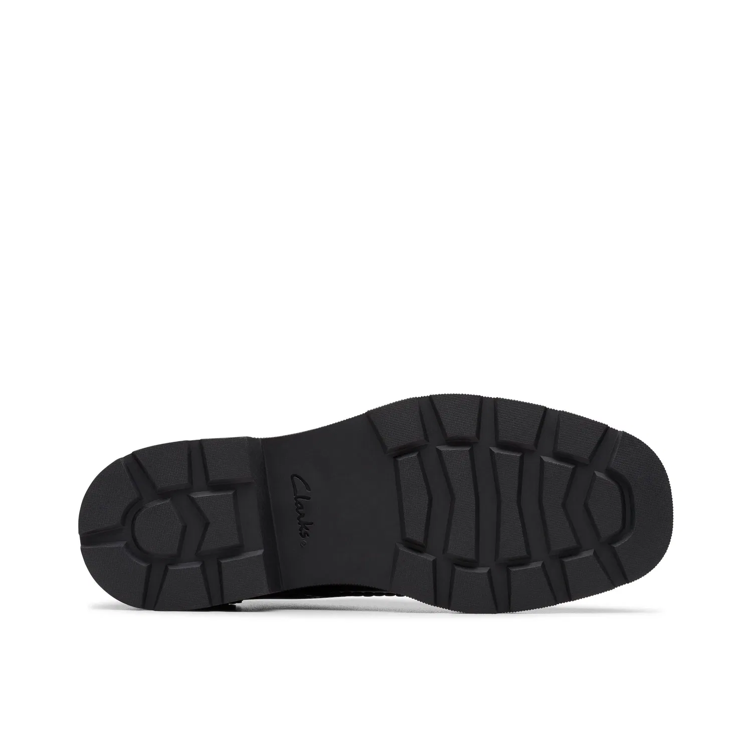 Детские дерби на шнуровке Clarks Eris Pure Youth черный Patent, черный — фото 3