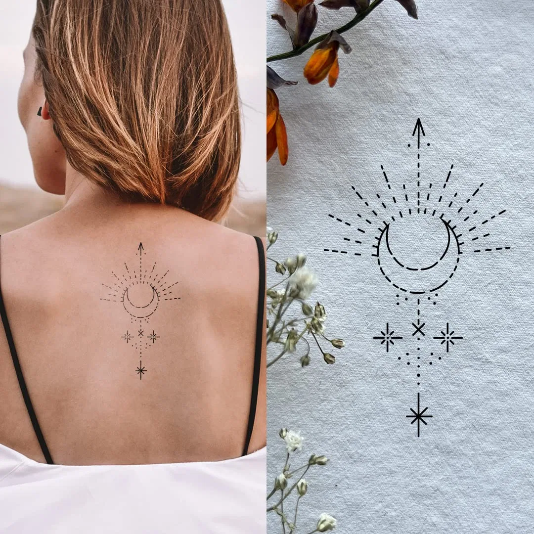 Временные татуировки «Moon and Stars» от Inkster Tattoo Inkster — фото 2
