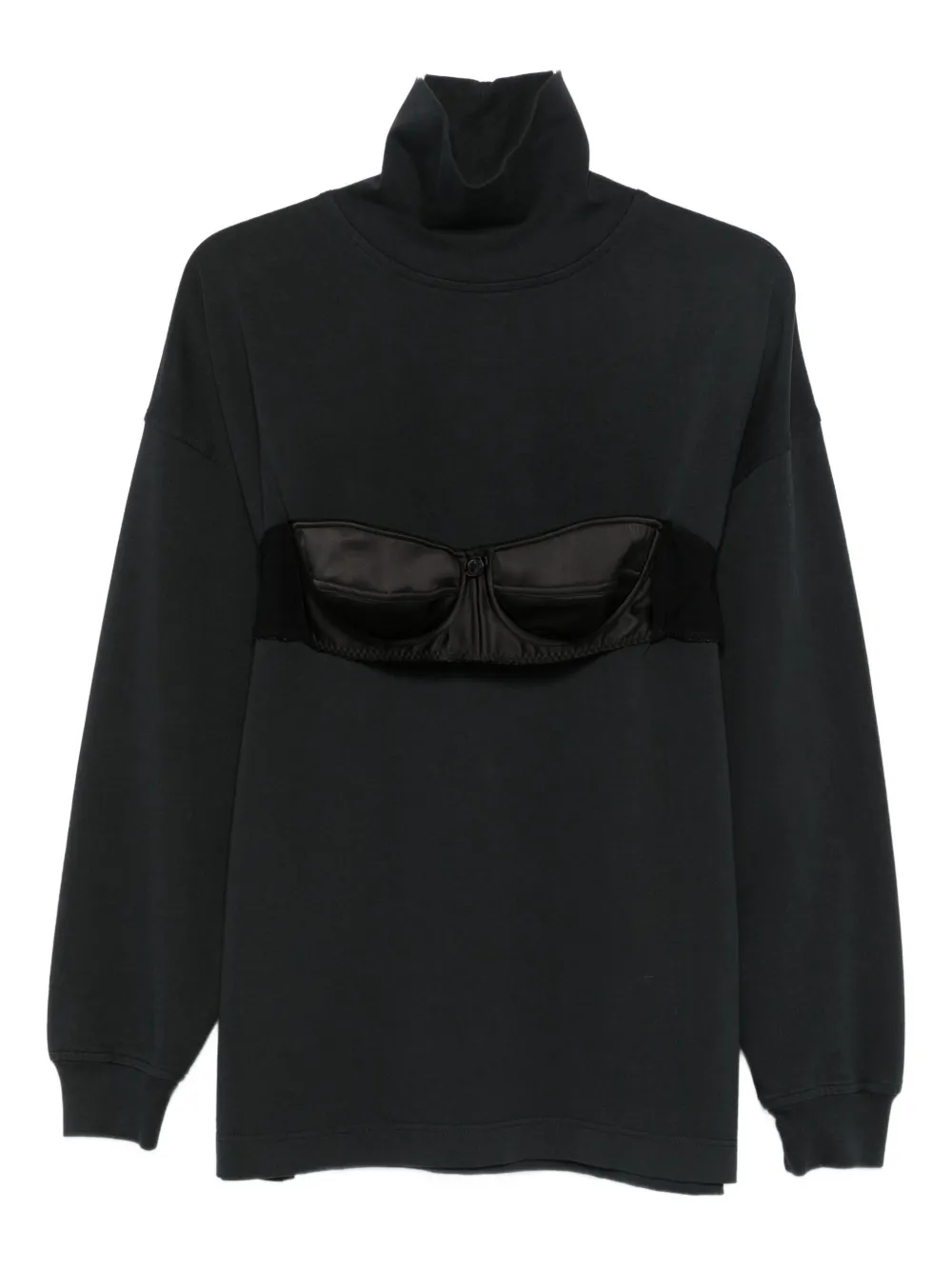 

Свитшот с воротником-стойкой Vaquera, черный