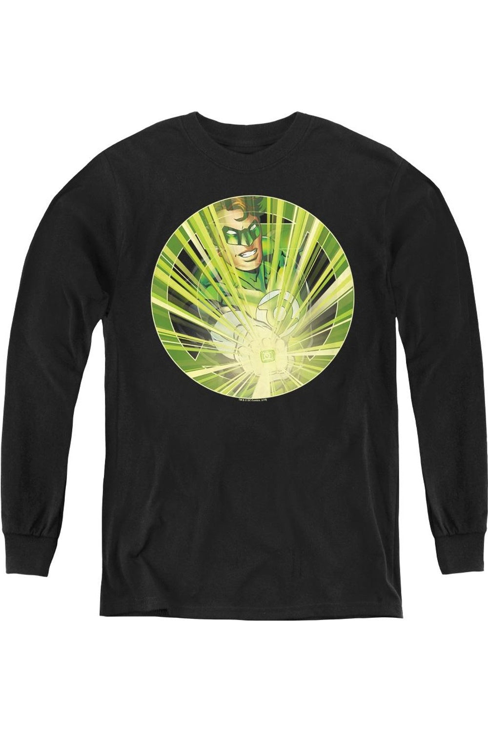 

Футболка с длинным рукавом Green Lantern Light Em Up для детей Gildan