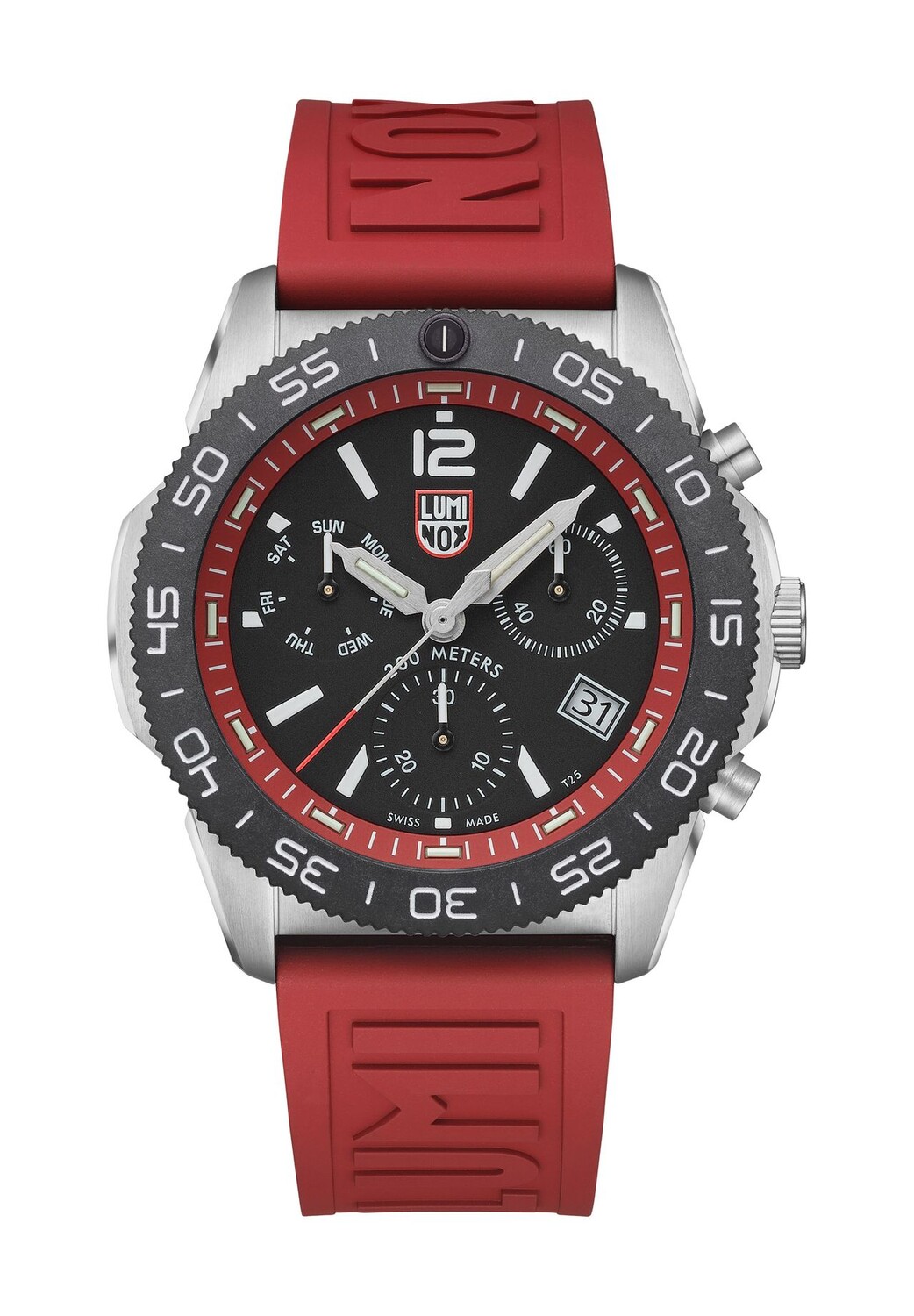 

Мужские часы для дайвинга Pacific Diver Chrono 3140 Series LUMINOX, красный