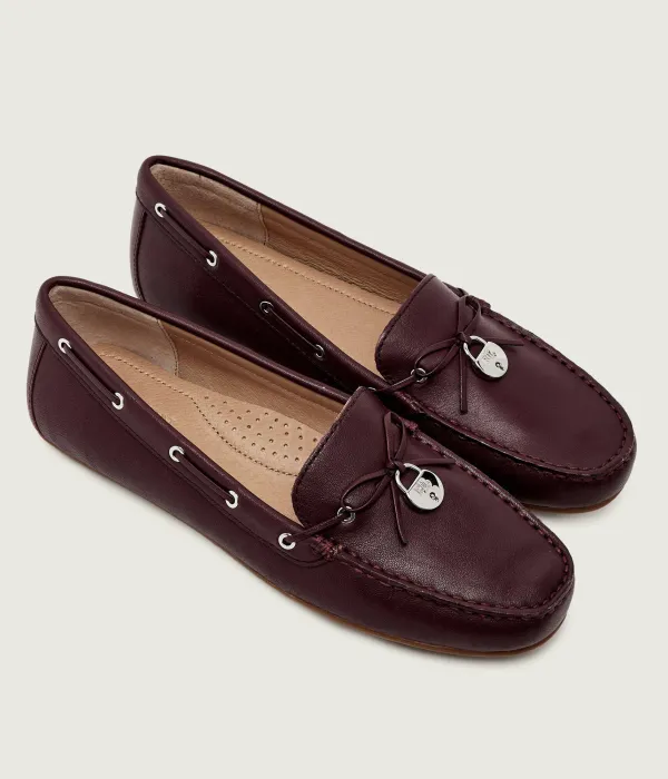 Кожаные мокасины Wylie Lauren Ralph Lauren, красный — фото 3