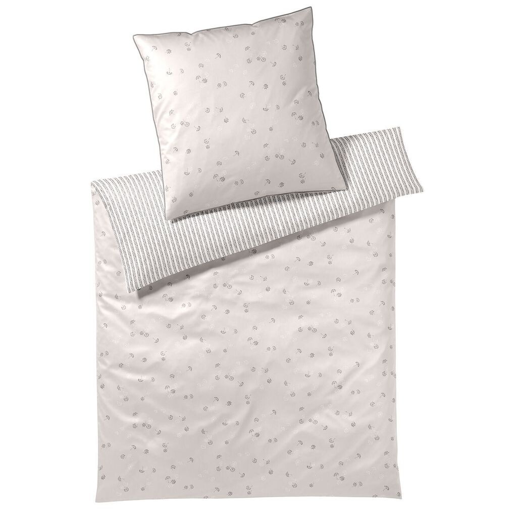 

Элегантный атласный чехол Mako одинарный Fleurs цвет Серый, размер 70x90см Elegante