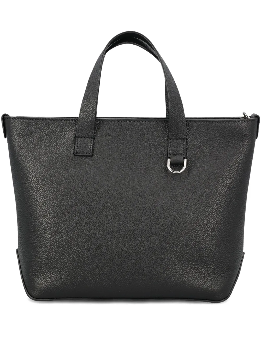 

Сумка-шоппер из кожи с тиснением логотипа FENDI, черный