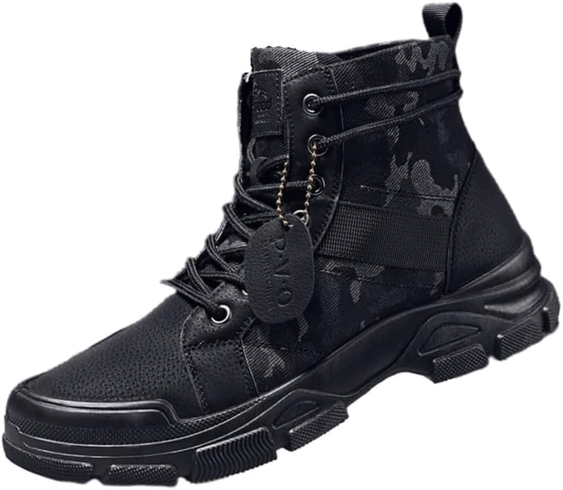 

Мужские ботинки, повседневные и удобные модные ботинки, доступны для всех сезонов Fusecottc, черный