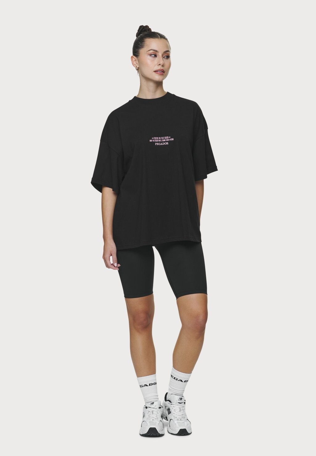 

Принт на футболке NAIA HEAVY OVERSIZED TEE Pegador, черный