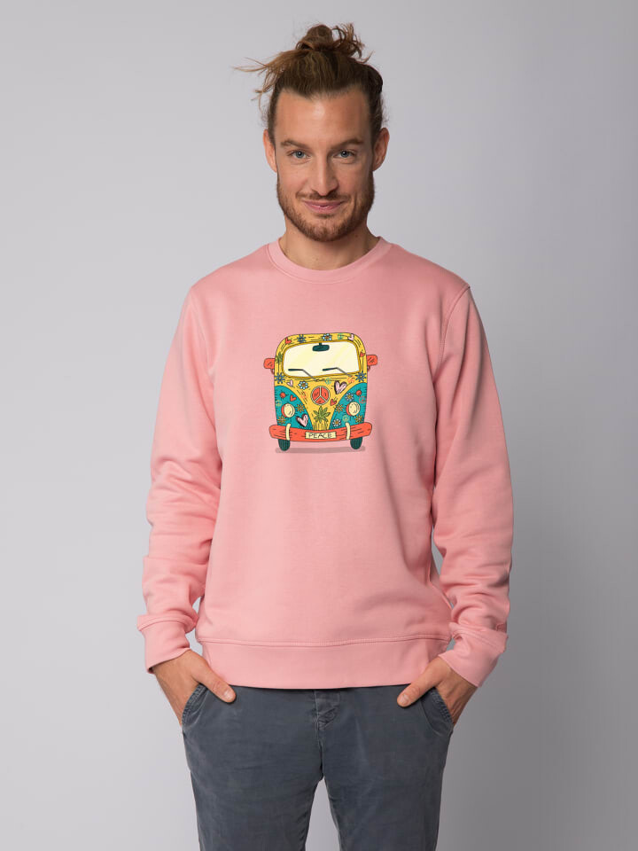 

Толстовка wat Apparel Hippies Bus, цвет canyon pink