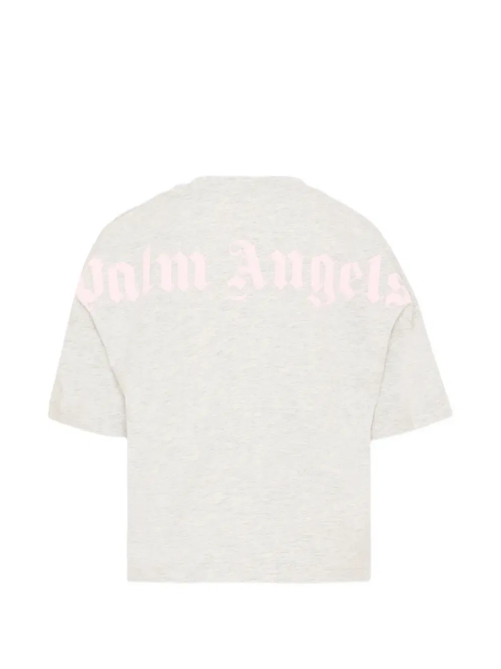 Футболка с круглым вырезом и короткими рукавами Palm Angels Kids, серый — фото 2