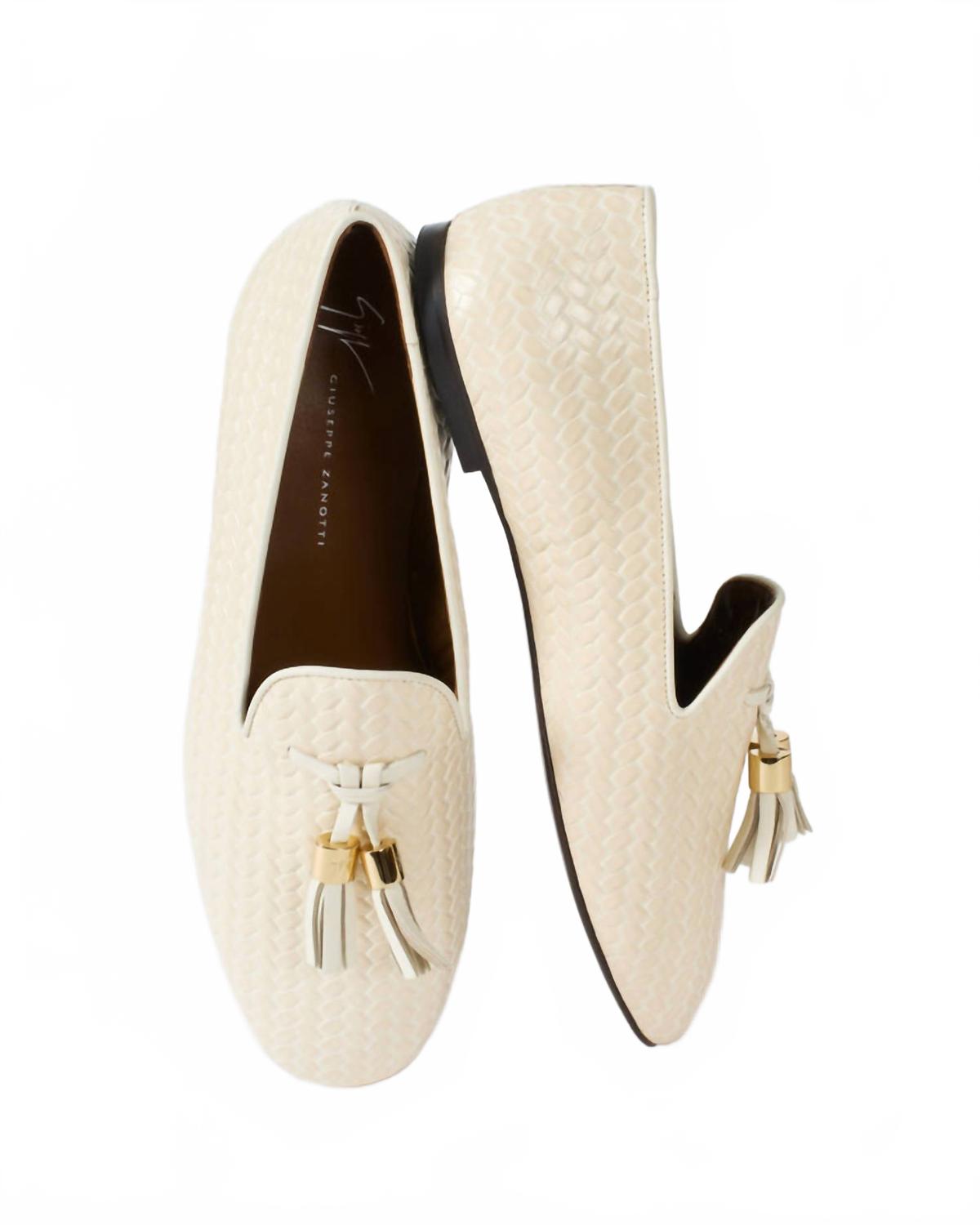 Женские балетки Amanda в цвете Off White Giuseppe Zanotti