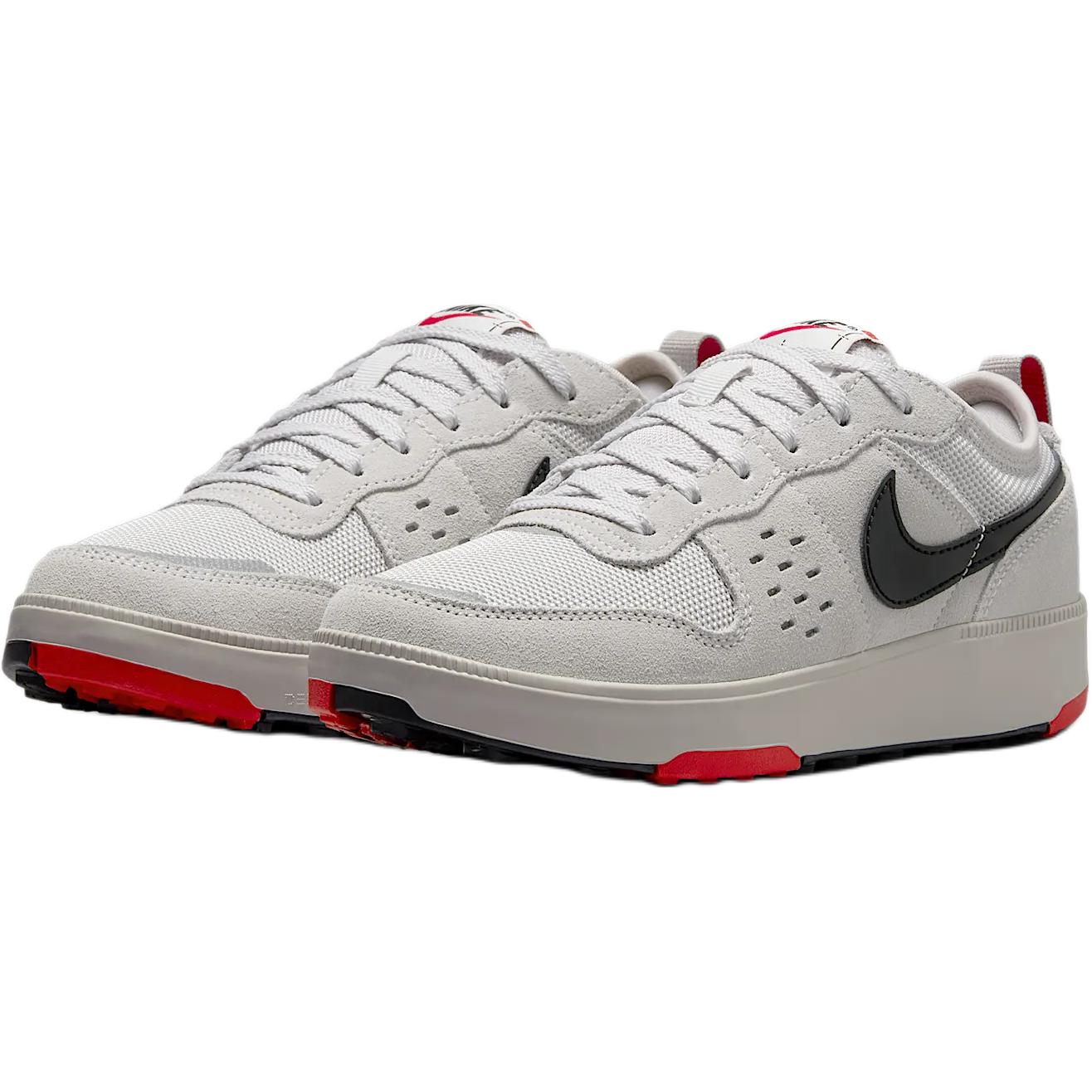 Nike C1TY нескользящие износостойкие низкие детские скейтбордские кроссовки Preppy серый/темно-серый/огненно-красный/черный для подростков — фото 4