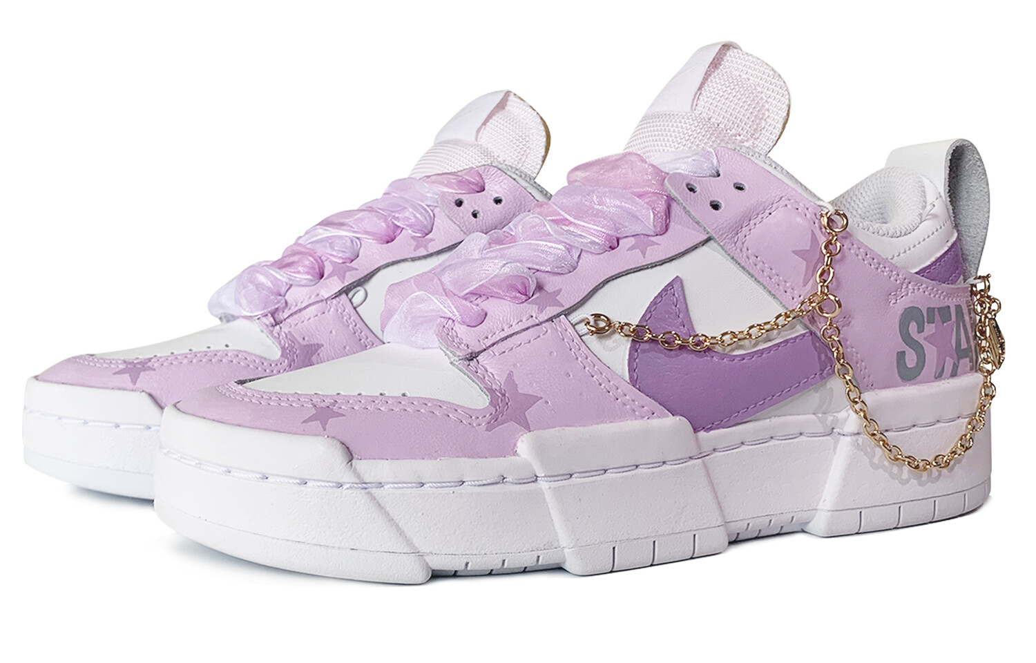 

Кроссовки Nike Dunk Disrupt Skateboard Shoes Women's Low-Top White Purple