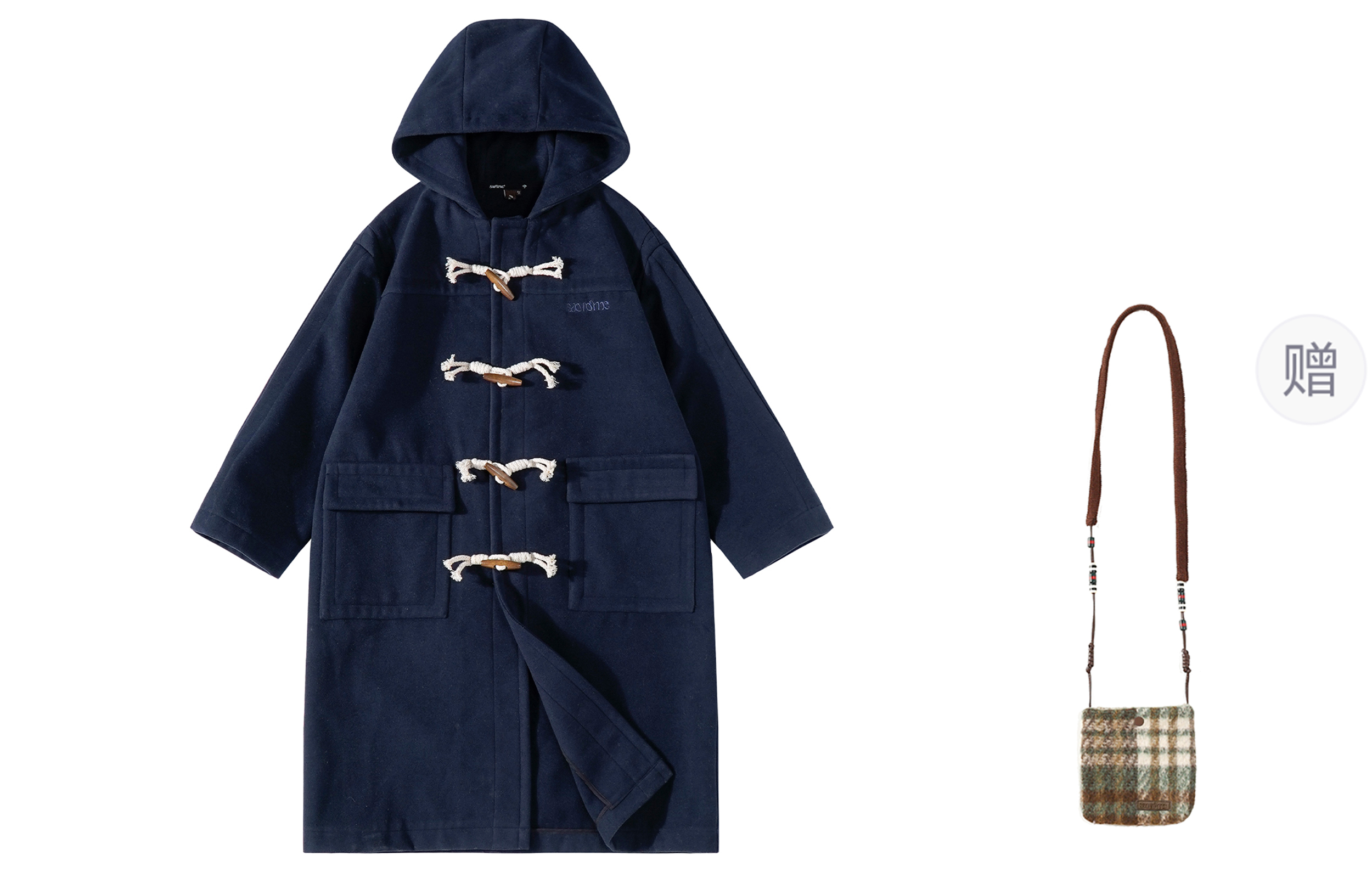 

Saotome Женское пальто, Blue (Comes with Crossbody Bag)
