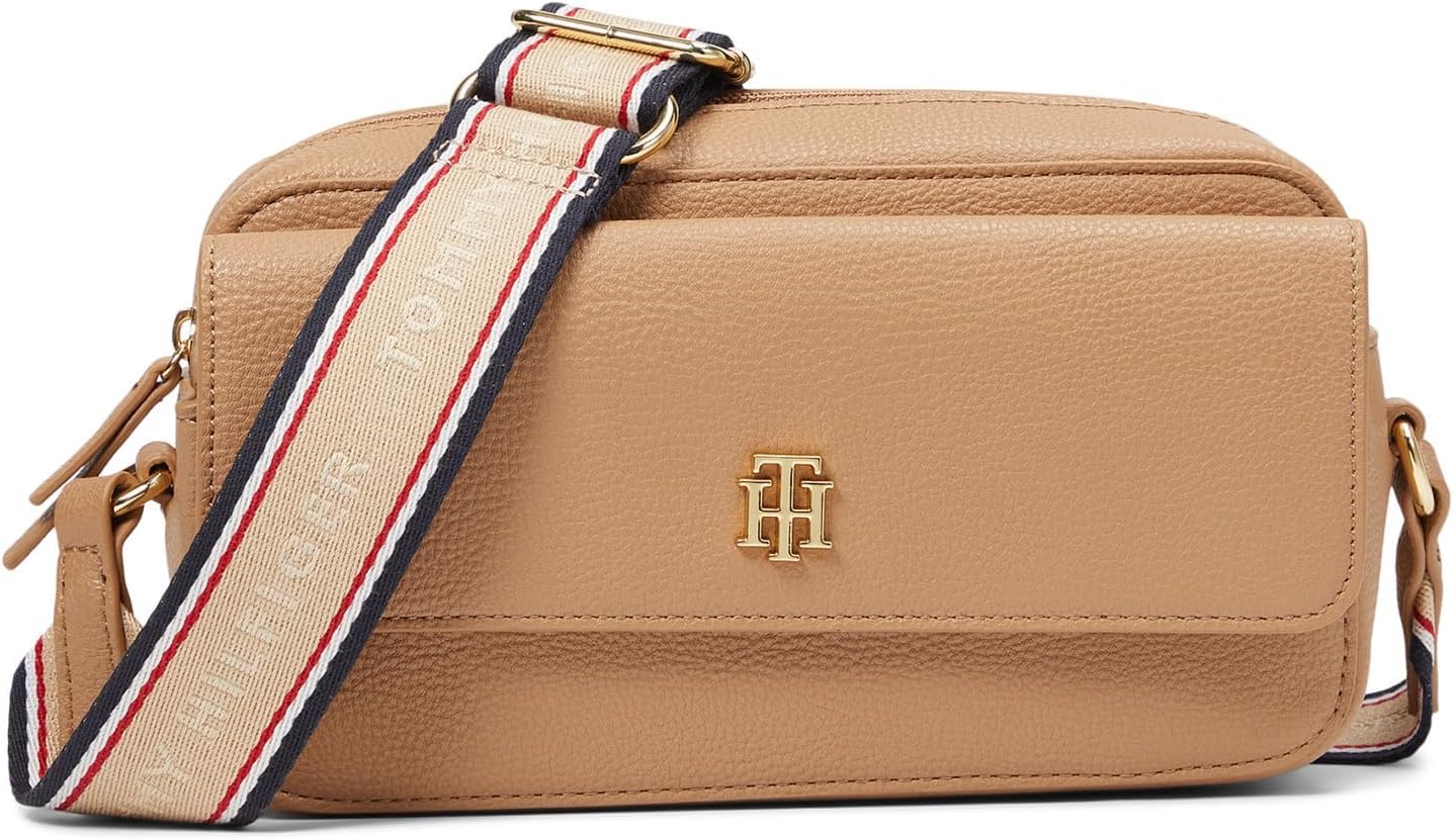 

Женская сумка-мессенджер Kiara Ii Flap Camera от Tommy Hilfiger, Basket Brown, Коричневый, Женская сумка-мессенджер Kiara Ii Flap Camera от Tommy Hilfiger, Basket Brown