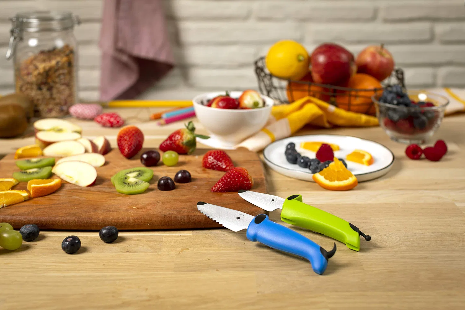 Детский кухонный набор «Kinder Kitchen Essential Set» сине-зеленый от Kuhn Rikon — фото 3