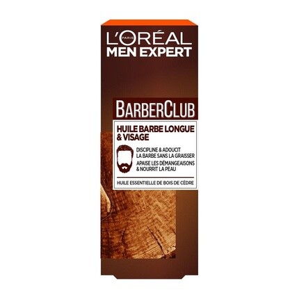 

Loreal Paris Barber Club Масло для длинной бороды и кожи 30 мл, L'Oreal