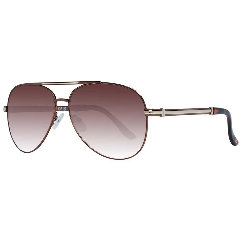 

Солнцезащитные очки для мужчин в бронзовой оправе GUESS
