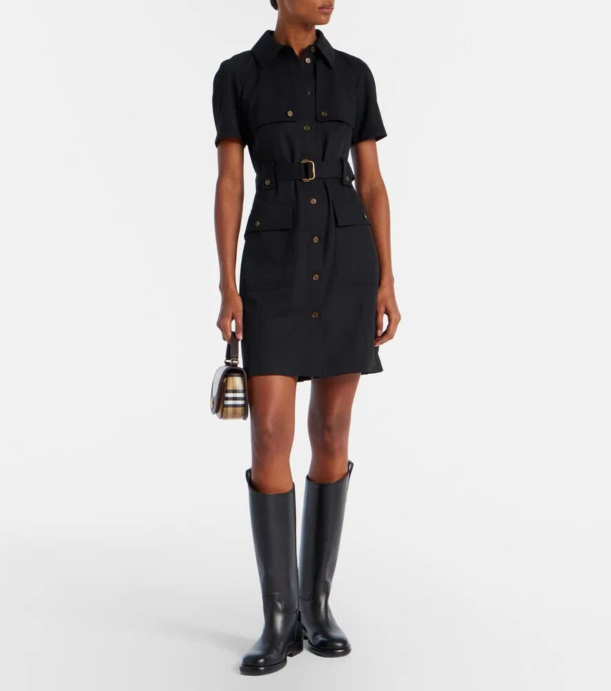 Платье-рубашка Burberry, женское, черный — фото 2