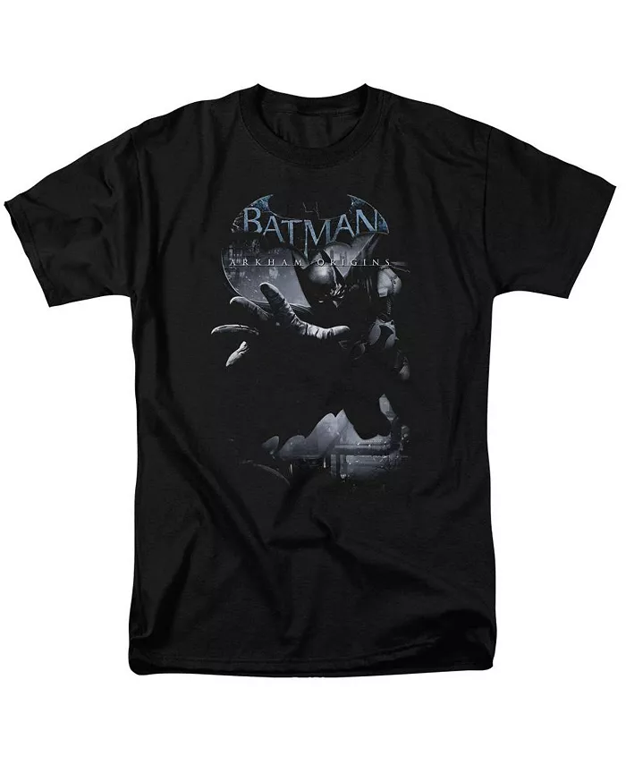 

Мужская футболка Arkham Origins Out Of The Shadows с короткими рукавами для взрослых Batman, черный