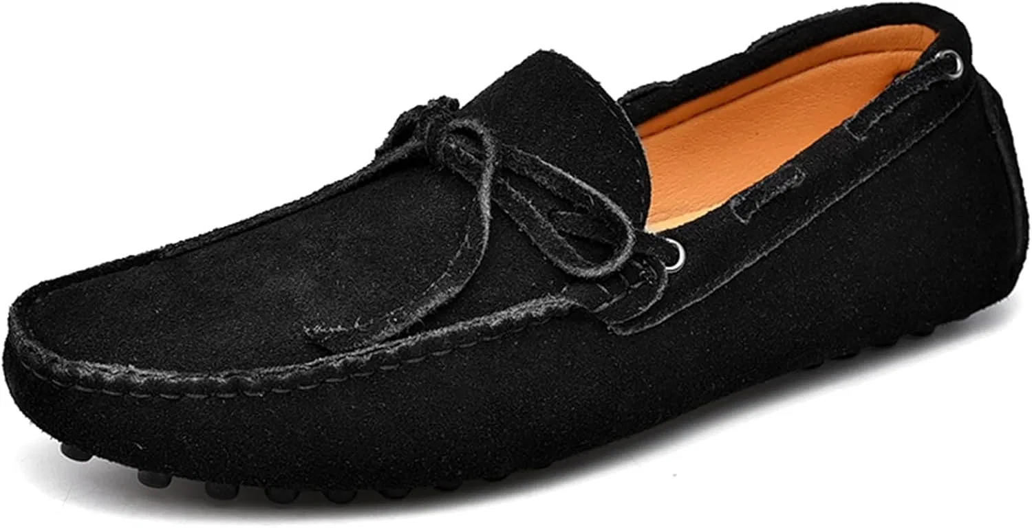 Лоферы кожаные JIADELI Loafers, черный