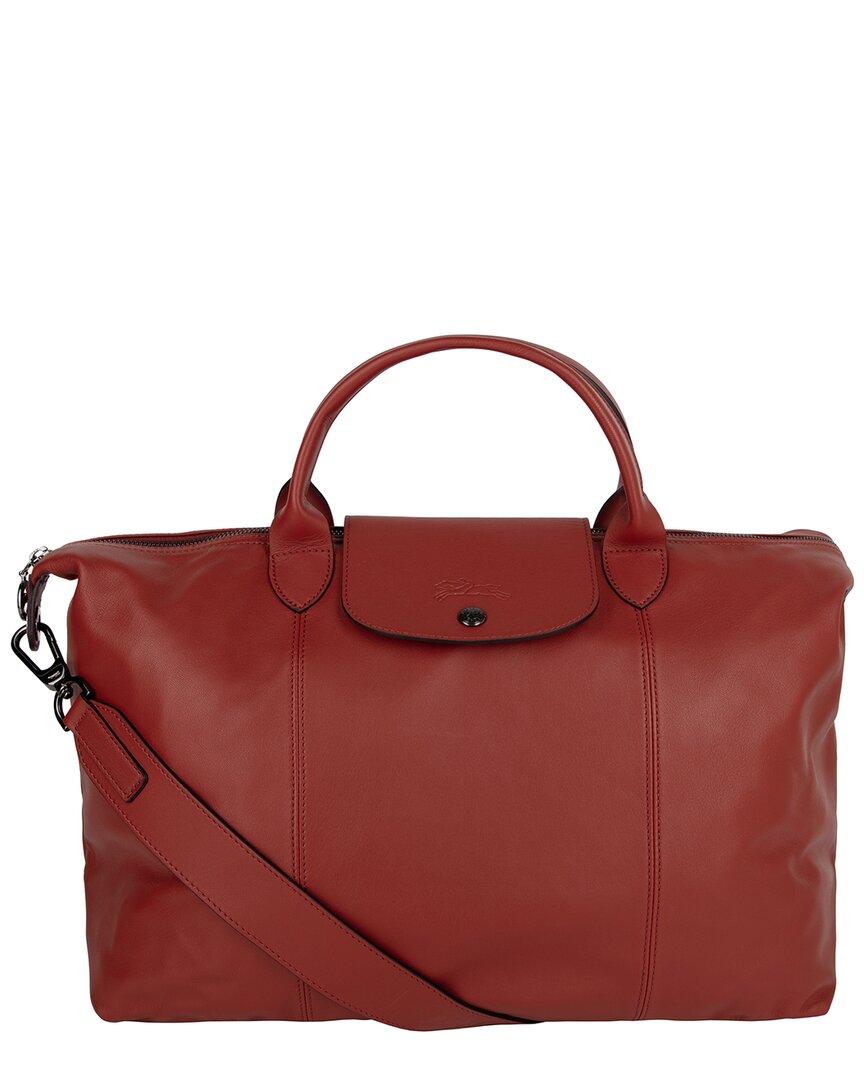 

Сумка Longchamp Le Pliage Cuir из кожи с верхней ручкой, коричневый