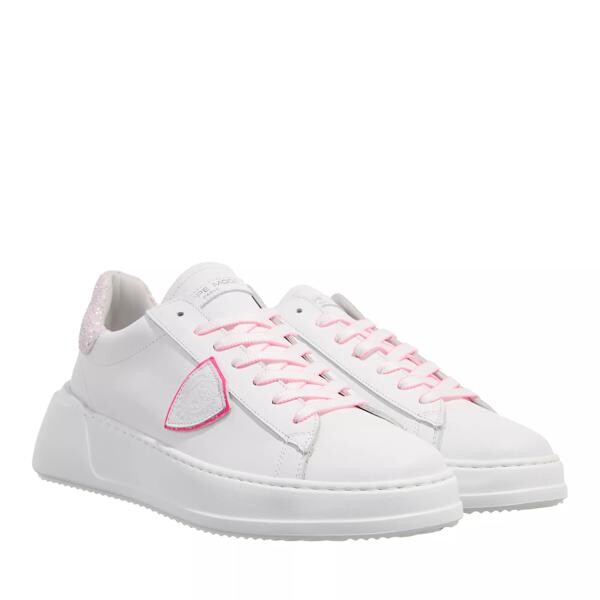 

Кроссовки tres temple low woman veau glitter blanc Philippe Model, белый
