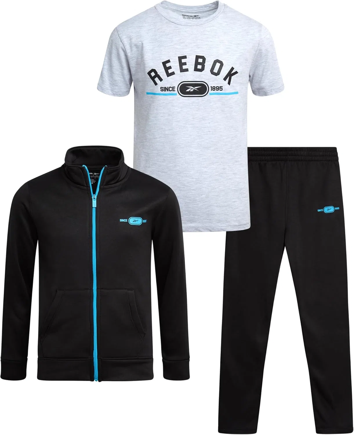Детский спортивный костюм Reebok 3-предметный набор, Jet Black