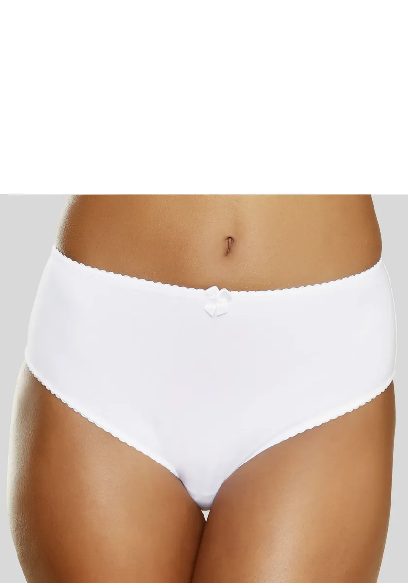 

Nuance Briefs, трусы с высоким вырезом из хлопка, белый