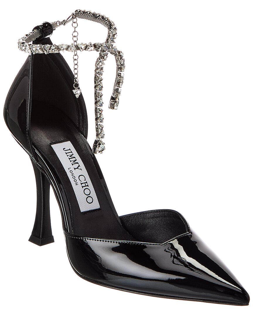 Джимми Чу Стиви 100 Лакированные туфли-лодочки Jimmy Choo, черный